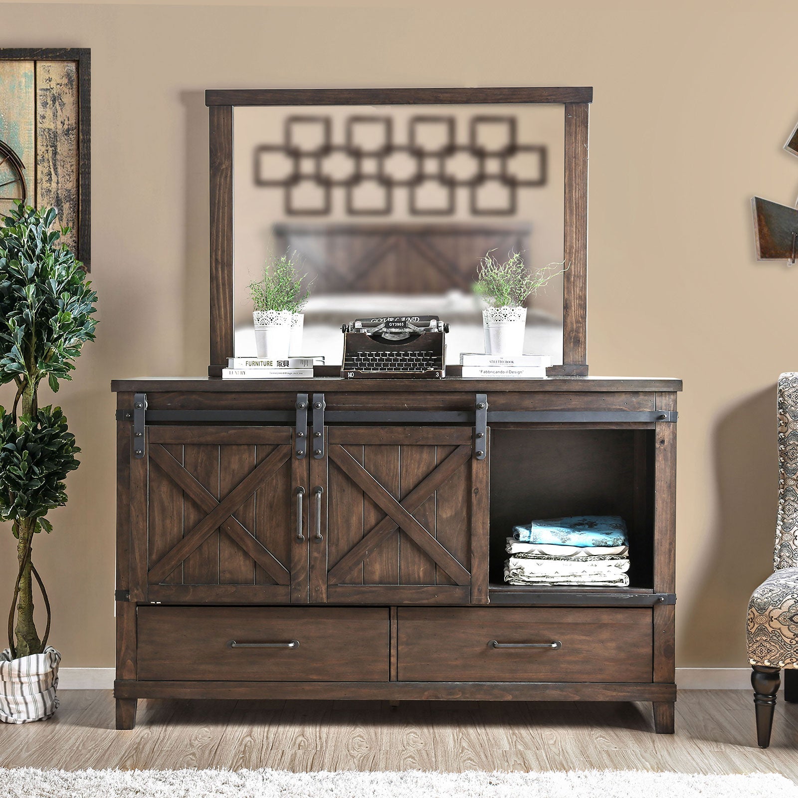 Bianca Dark Walnut Dresser – SAMS MATTRESS & FURNITURE