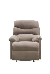 Arcadia Light Brown Woven Fabric Recliner (Motion)