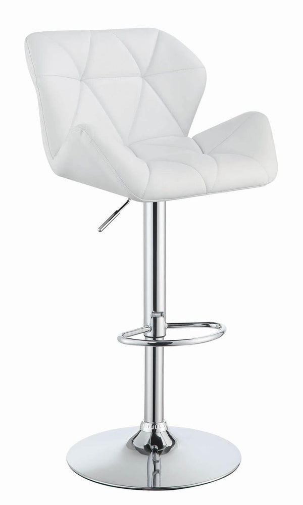 G100424 Contemporary White Adjustable Bar Stool