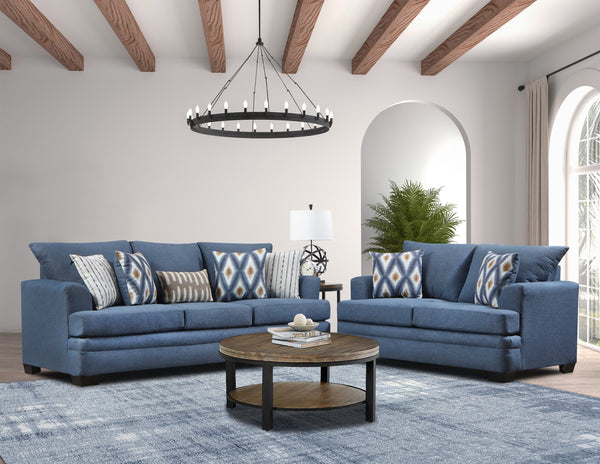 Pissarro Denim Living Room Set