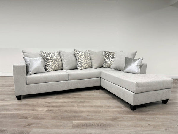 Monroe Hollywood Silver RAF Sectional