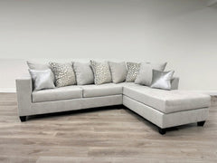 Monroe Hollywood Silver RAF Sectional