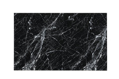 Oslo Onyx Black 7-Piece Faux Marble Dining Set