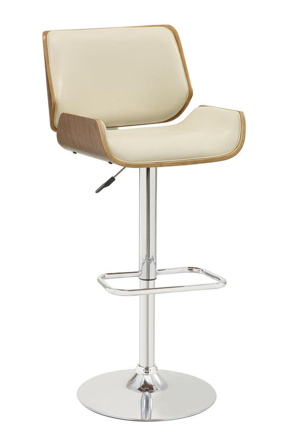 G130503 Contemporary Ecru Adjustable Height Bar Stool