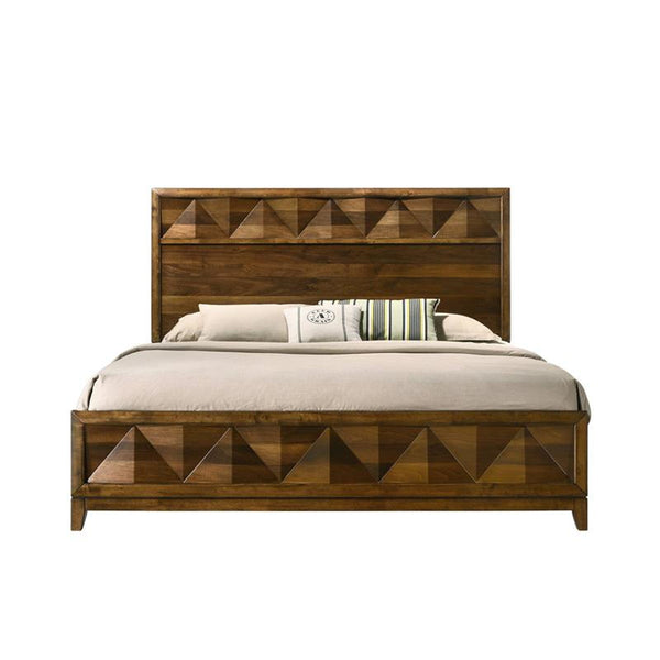 Acme Furniture Delilah Panel King Bed in Walnut 27637EK