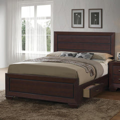 G204393 Fenbrook Transitional Dark Cocoa California King Bed