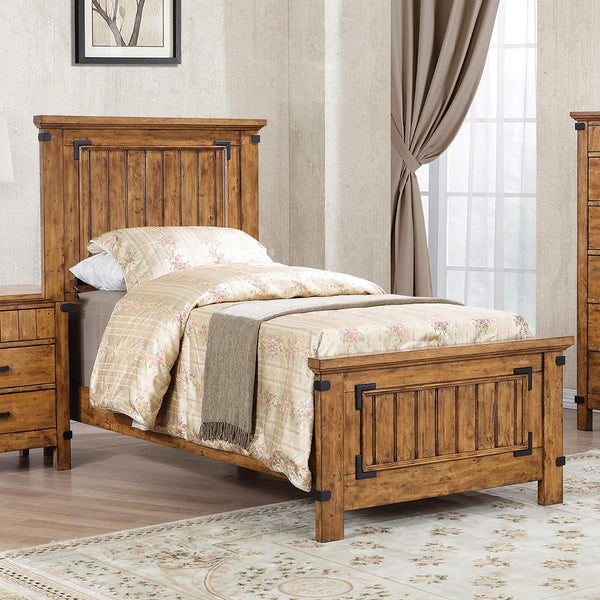 G205263 Brenner Rustic Honey Twin Bed