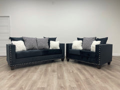 Santos Black Living Room Set
