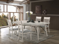 White Sands Chalk White Dining Set
