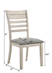 White Sands Chalk White Dining Set