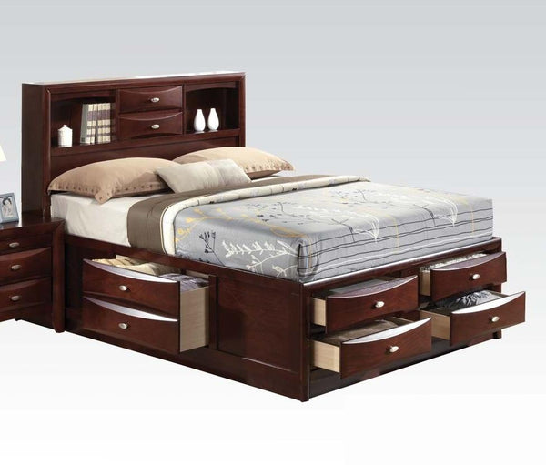 Acme Ireland Queen Storage Bed in Brown 21600Q