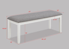 Dakota Chalk/Gray Dining Set