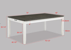 Dakota Chalk/Gray Dining Set