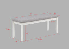 Nina Chalk Gray Dining Set