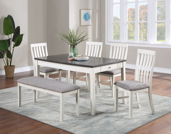 Nina Chalk Gray Dining Set