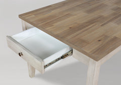 Nina White/Brown Dining Set