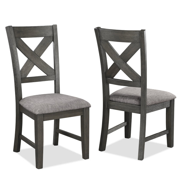 Rufus Grayish Brown Extendable Dining Set