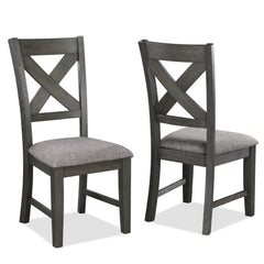 Rufus Grayish Brown Extendable Dining Set