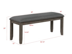 Favella Dark Gray Dining Set