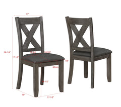 Favella Dark Gray Dining Set