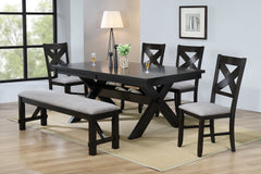 Havana Espresso/Gray Dining Set