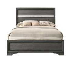 Naima Gray Twin Bed (No Storage)