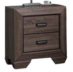Acme Lyndon Nightstand in Weathered Gray Grain 26023