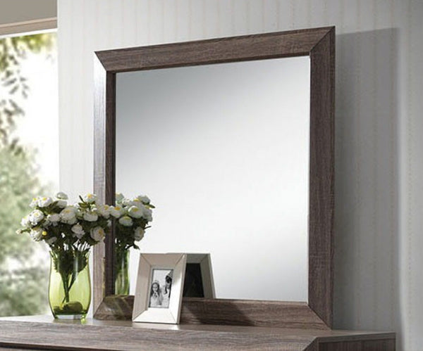 Acme Lyndon Landscape Mirror in Weathered Gray Grain 26024