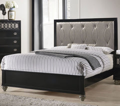 Acme Furniture Ulrik Queen Panel Bed in Copper and Black 27070Q