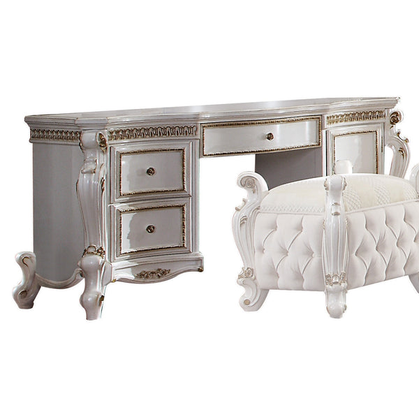 Picardy Antique Pearl Vanity Desk