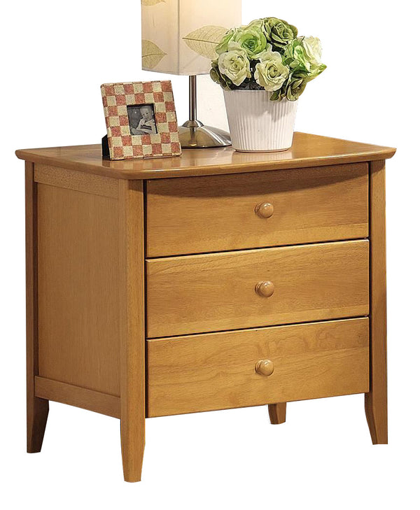 Acme San Marino Youth 3-Drawer Nightstand in Maple 08948