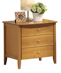 Acme San Marino Youth 3-Drawer Nightstand in Maple 08948