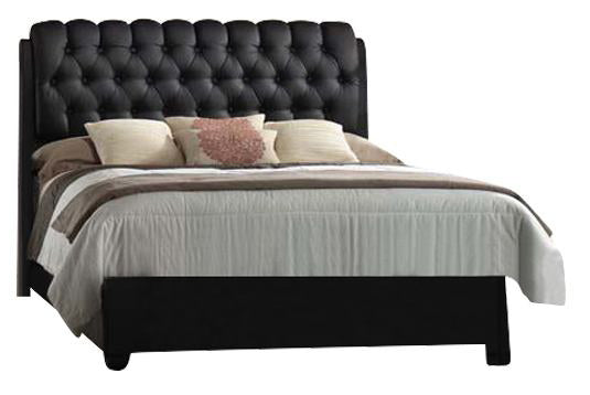 Acme Ireland Queen PU Platform Bed in Black 14350Q