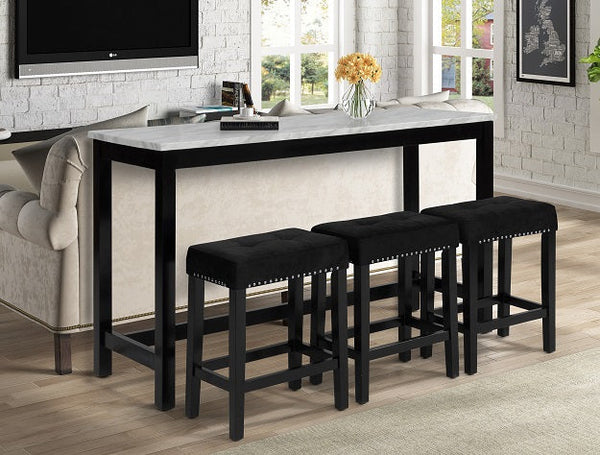 Lennon Console Table + 3 Stools
