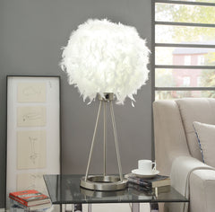 Theodosia Sandy Nickel Table Lamp