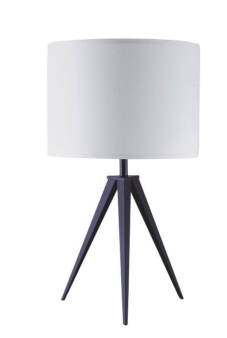 Glynn White & Black Table Lamp