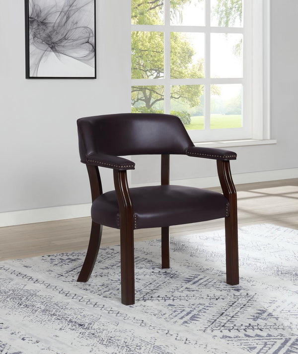 Modern Burgundy Guest Chair