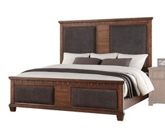 Acme Furniture Vibia King Panel Bed in Cherry Oak 27157EK