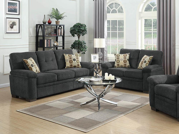 Fairbairn Casual Charcoal Two-Piece Living Room Set