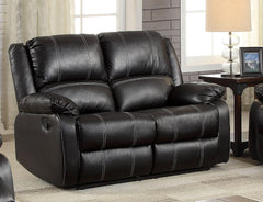 Acme Furniture Zuriel Motion Loveseat in Black 52286