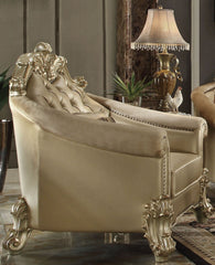 Acme Dresden Living Room Chair in Gold Patina 53122