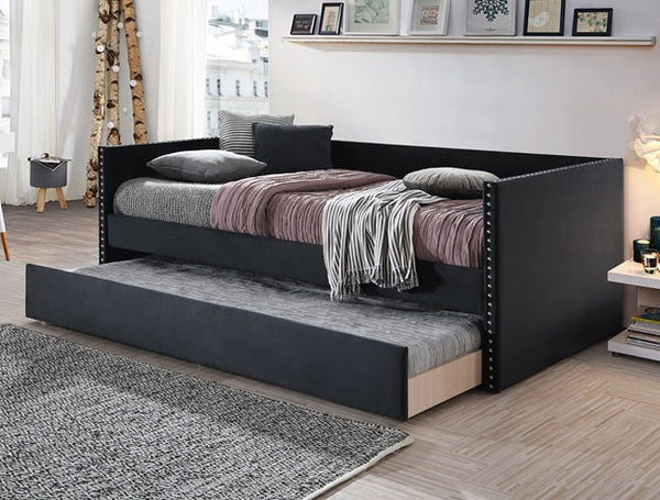 Sadie Daybed Arm Black Velvet
