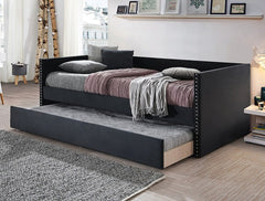 Sadie Daybed Back Black Velvet