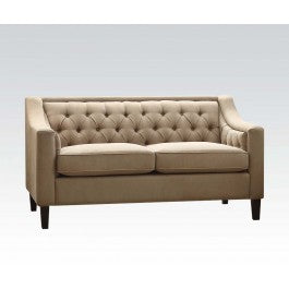 Acme Suzanne Loveseat in Beige Fabric 54011