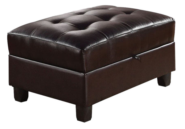 Acme Kiva Ottoman with Storage in Espresso 51197