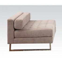 Acme Sampson Armless Chair in Beige Fabric 54183