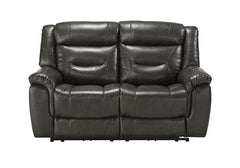 Acme Imogen Power Motion Loveseat in Gray Leather-Aire 54806