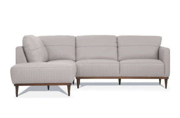 Acme Tampa Sectional Sofa in Pearl Gray 54990