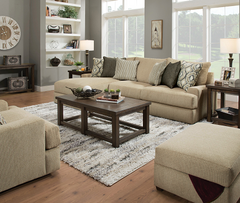Vassenia 2-Tone Latte Chenille Modular - RF Sofa