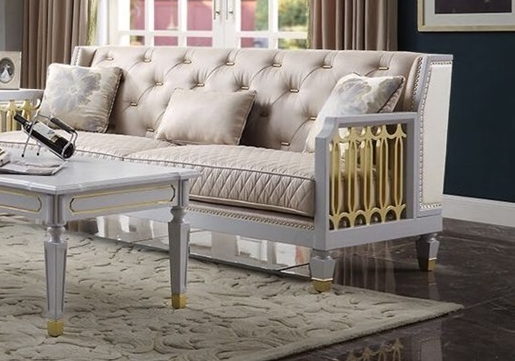 Acme Furniture House Marchese Sofa in White 58865
